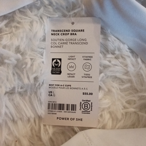 Athleta Transcend Square Neck Crop Bra - Picture 3 of 3